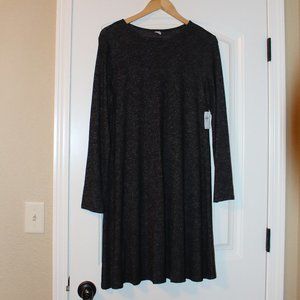 Old Navy Sweater Dress - Sz Medium Black/Gray